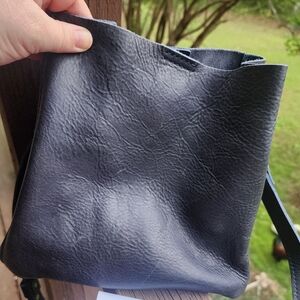 Portland Leather Goods Midnight Butterfly Bucket Leather Bag Limited Edition